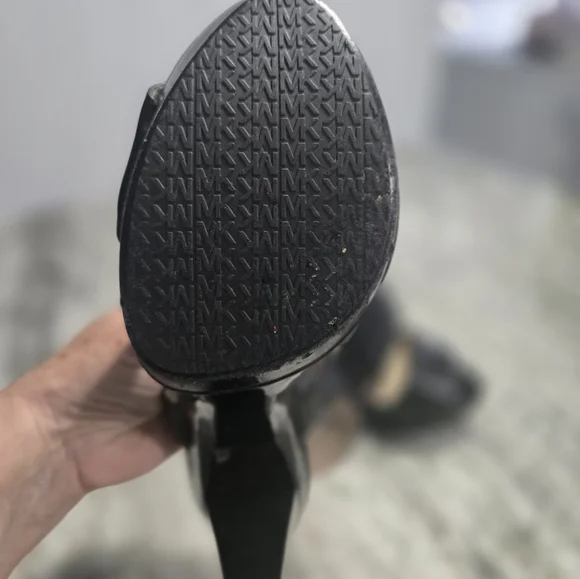 Michael Kors Leather Platform Heels - Picture 3 of 5